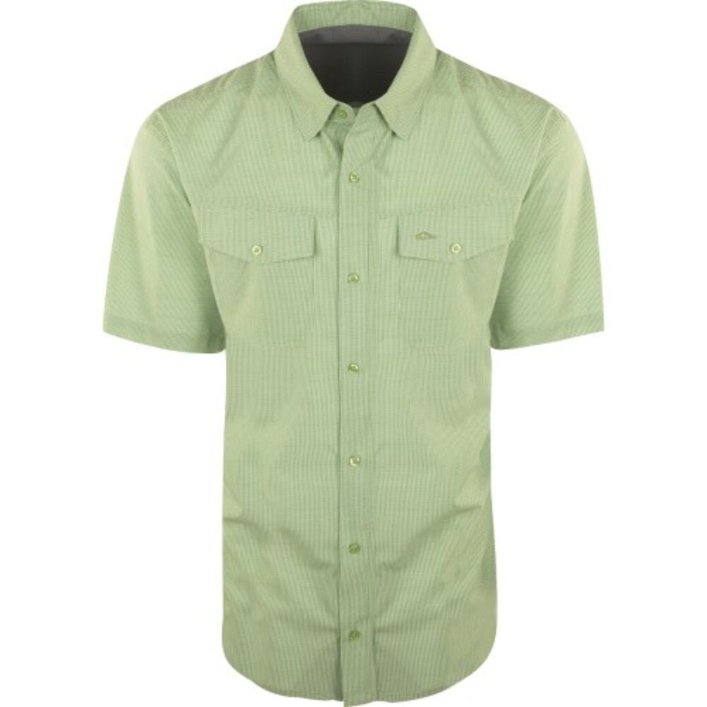 Drake Waterfowl Traveler's Check Button Down Moisture Wicking Stretch Shirt